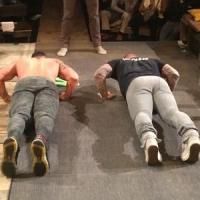 Hugh Jackman Gives Push-up Lessons for BC/EFA