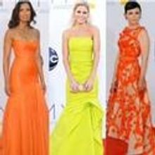 Celebs Shine in FIDM Graduate Monique Lhuillier Gowns at Emmy Awards 2012