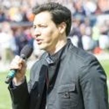 Photo Flash: LUCY's Bill Mendieta Performs National Anthem at Bears Game