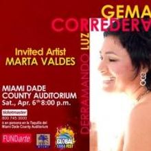 Vocalist Gema Corredera to Play Miami Dade County Auditorium, 4/6
