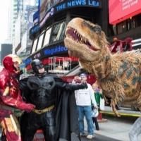 Photo Coverage: Baby T from WALKING WITH DINOSAURS Takes Over Times Square