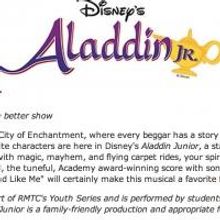 Red Mountain Theatre Company Presents Disney's Aladdin Jr. November 1-3
