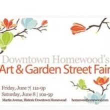 Downtown Homewood Art & Garden Street Fair Set for 6/7 & 8