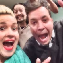 Photo Flash: Jimmy Fallon and Sara Bareilles Visit HAMILTON