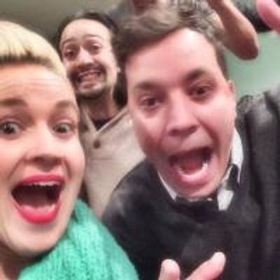 Photo Flash: Jimmy Fallon and Sara Bareilles Visit HAMILTON