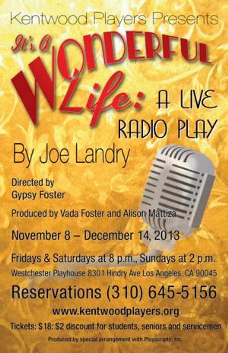 Photo Flash: Kentwood Players IT'S A WONDERFUL LIFE: A LIVE RADIO PLAY Begins Tonight Image