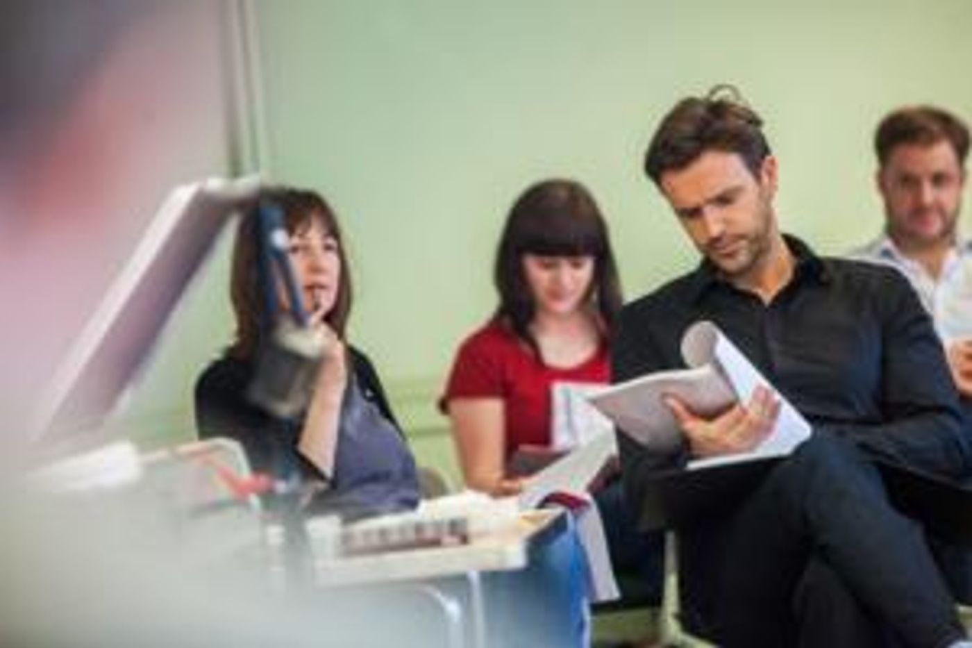 Photo-Coverage-THE-PAJAMA-GAME-In-Rehearsals-Starring-Xavier-and-Riding-20000101 Photo Coverage: THE PAJAMA GAME In Rehearsals, Starring Xavier and Riding! Image