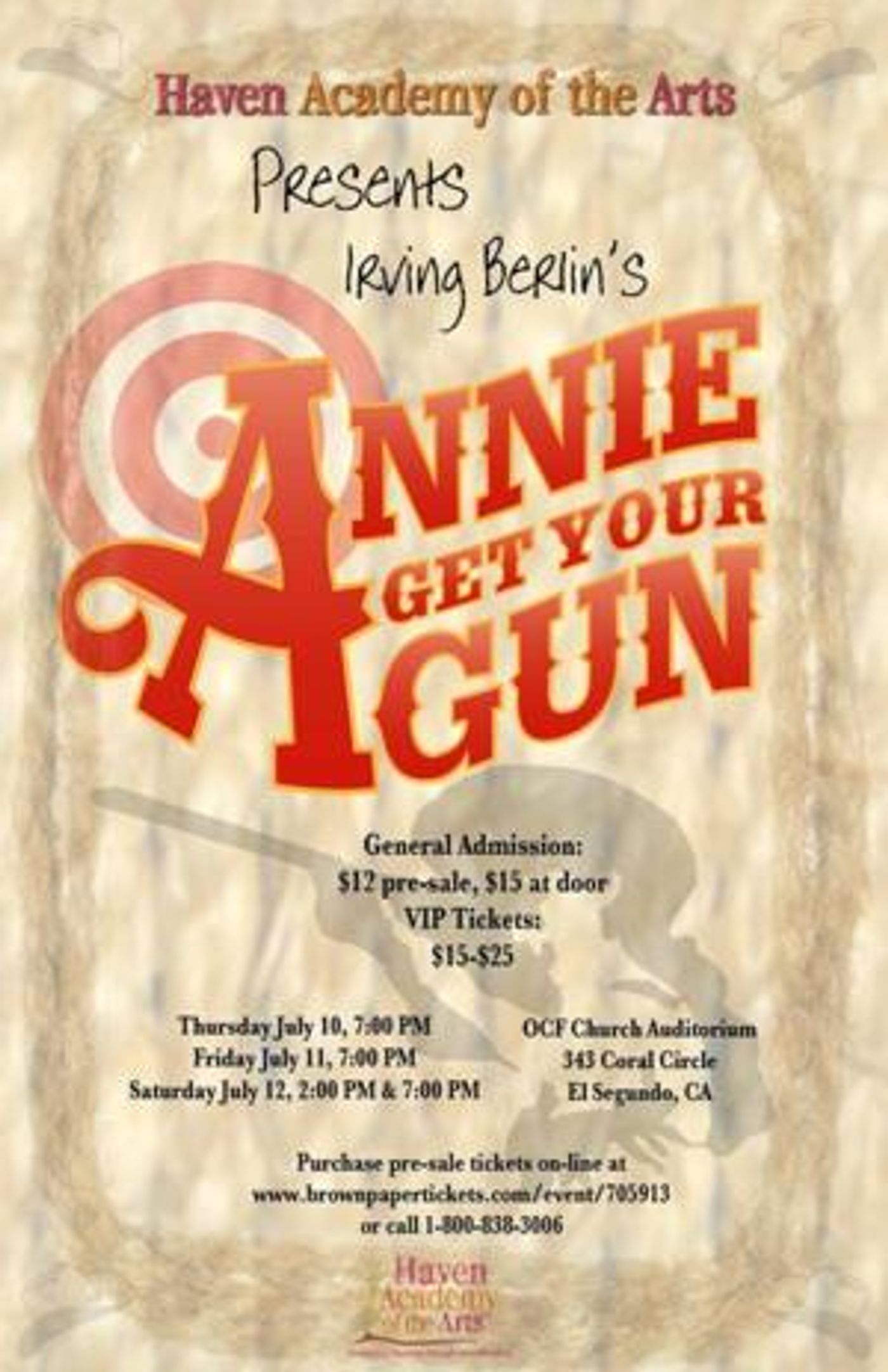 Photo Coverage: Haven Academy's ANNIE GET YOUR GUN Brings the Wild West to El Segundo Photo Coverage: Haven Academy's ANNIE GET YOUR GUN Brings the Wild West to El Segundo Image