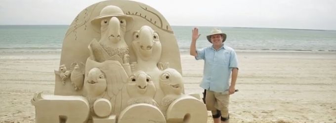 VIDEO: Watch RIO 2 Rio 2 Sand Sculpting Time-Lapse Video! Video