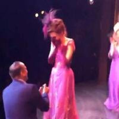 STAGE TUBE: A Broadway Romance- GIGI Cast Member Ashley Yeater Gets a Surprise Proposal Onstage!