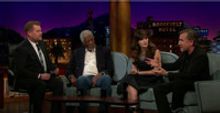 VIDEO: Sexy Voice Lessons w/ Morgan Freeman, Zooey Deschanel & Tim Roth on 'CORDEN'
