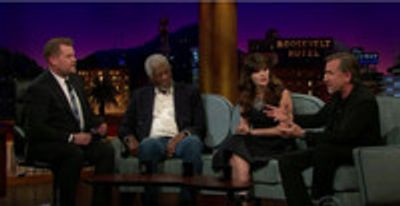 VIDEO: Sexy Voice Lessons w/ Morgan Freeman, Zooey Deschanel & Tim Roth on 'CORDEN'