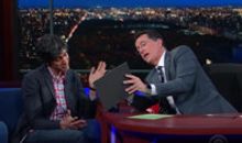 VIDEO: Stephen Colbert Tries to Get a Good Review From Yelp's CEO