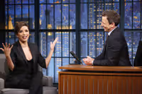 VIDEO: Eva Longoria Talks Male Diva Co-Stars & More on LATE NIGHT