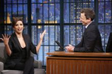VIDEO: Eva Longoria Talks Male Diva Co-Stars & More on LATE NIGHT