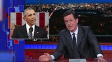VIDEO: Stephen Colbert Chats Obama's 'Great Of The Union' Address
