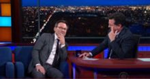 VIDEO: Christian Slater & Stephen Work On Their Award Night Loser Faces