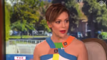 VIDEO: Alyssa Milano Is Star-Struck by Bon Jovi: 'I Literally Couldn't Talk to Him'