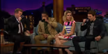 VIDEO: Chiwetel Ejiofor, Grace Helbig & Jake Lacey Practice Proper Spit-Take Form on…