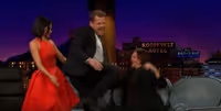 VIDEO: Jenna Dewan Tatum Helps James Corden Give Norman Reedus a Lap Dance on LATE…