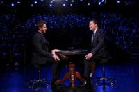 VIDEO: Gerard Butler Gets Slapped By a Giant Hand on TONIGHT SHOW