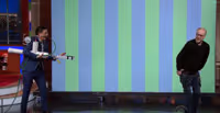 VIDEO: 'Mythbusters' Adam Savage Moons America for Science on 'COLBERT' Video