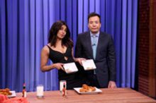 VIDEO: Priyanka Chopra & Jimmy Have Wing-Eating Contest on TONIGHT