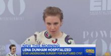 VIDEO: On GOOD MORNING AMERICA, Lena Dunham Hospitalized for Ruptured Ovarian Cyst