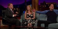 VIDEO: Connie Britton Gives Mark Cuban Her Business Pitch on LATE LATE SHOW Video