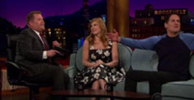 VIDEO: Connie Britton Gives Mark Cuban Her Business Pitch on LATE LATE SHOW