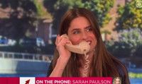 VIDEO: Amanda Peet Gets Surprise Call from BFF Sarah Paulson on THE TALK