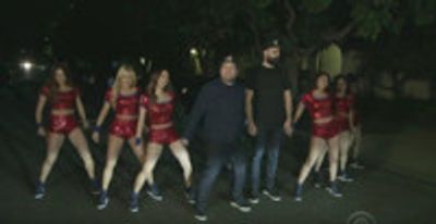 VIDEO: L.A. Lakers Dance Team Join James Corden for 'Mystery Pizza Box'
