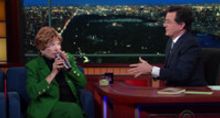 VIDEO: Stephen Makes Shirley MacLaine A Cocktail on LATE SHOW