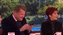 VIDEO: James Corden Sends 'Sext' Message to Ozzie Osbourne on THE TALK