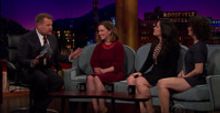 VIDEO: Emilia Clarke, Ilana Glazer & Abbi Jacobson Visit LATE LATE SHOW