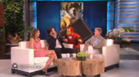VIDEO: ELLEN Gives CAPTAIN AMERICA's Chris Evans & Elizabeth Olsen an Epic Scare! Video