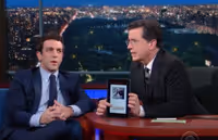 VIDEO: Stephen Tries Out B.J. Novak's li.st App on LATE SHOW Video