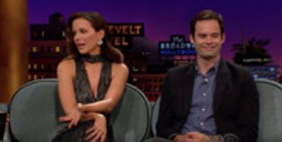 VIDEO: Kate Beckinsale & Bill Hader Visit LATE LATE SHOW