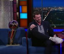 VIDEO: Kevin Love Shows Off NBA Championship Trophy on LATE SHOW