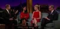 VIDEO: Zoe Saldana, Julia Stiles & Paul Feig Visit LATE LATE SHOW Video