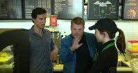 VIDEO: James Corden Films an Entire Movie in a Starbucks Video