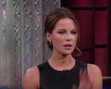 VIDEO: Kate Beckinsale Teaches Stephen Colbert to Speak Russian on LATE SHOW
