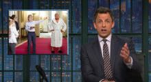 VIDEO: Seth Meyers Takes a Closer Look at Trump's 'Bathrobe-Gate' on LATE NIGHT
