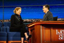 VIDEO: Uma Thurman Faces Stephen Colbert's Ire for Turning Down 'Lord of the Rings'