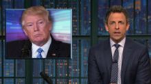 VIDEO: Seth Meyers Takes 'Closer Look' at Town Hall Protests & Trump's Golfing