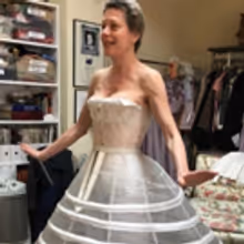 Photo Flash: Marin Mazzie Gets Fitted in Her KING AND I Hoop Skirt!