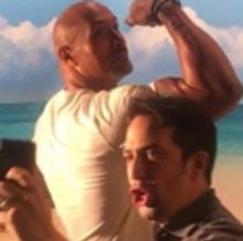 STAGE TUBE: Behind the Scenes of Lin-Manuel's Disney Sing-a-long with The Rock