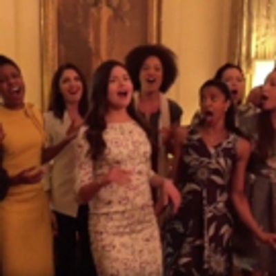 STAGE TUBE: The Women of HAMILTON #Ham4Ham from the White House's Vermeil Room