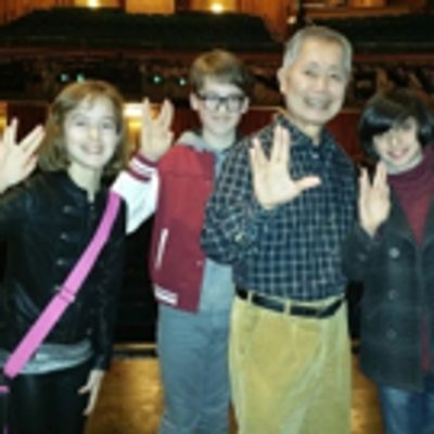 Photo Flash: Sydney Lucas, Jake Lucas & Oscar Williams Visit Broadway's ALLEGIANCE