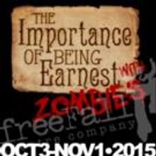 freeFall's THE IMPORTANCE OF BEING EARNEST WITH ZOMBIES Begins Tonight